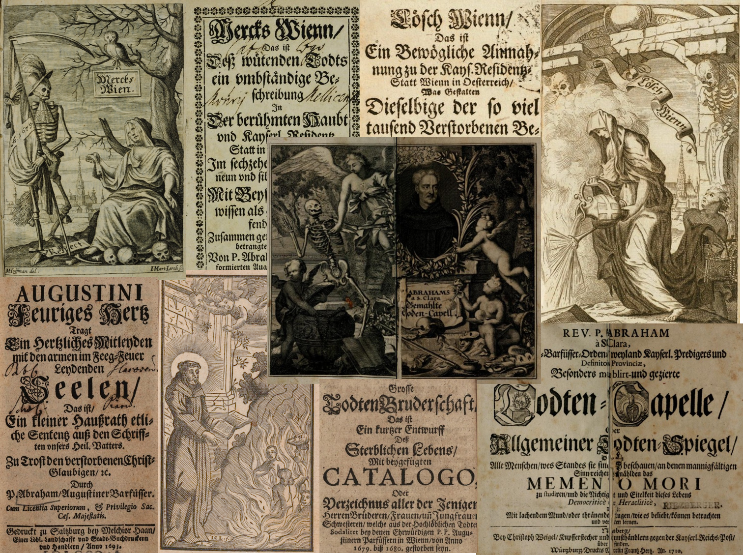 Austrian Baroque Corpus collage of page images