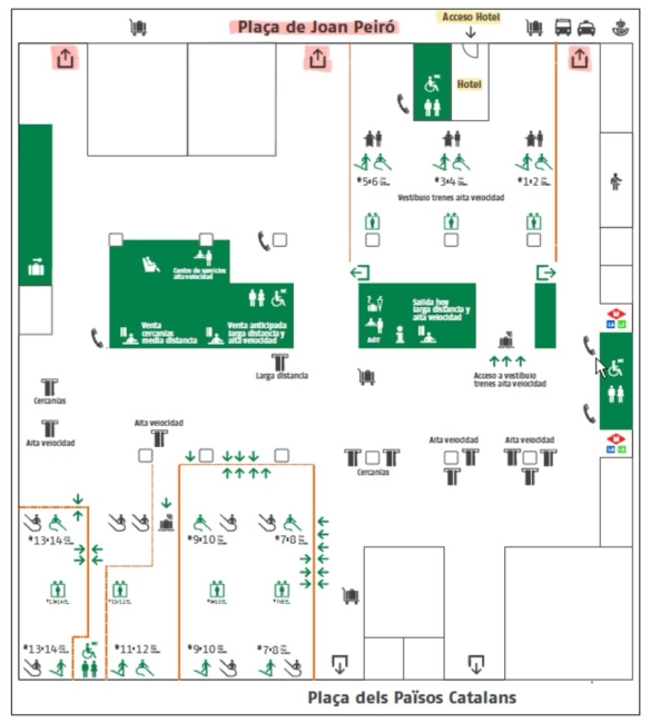 Floor plan of the Barcelo Sants conference venue